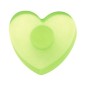 POMO METACRILATO CORAZÓN VERDE