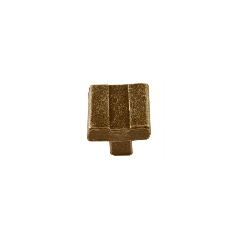 POMO BRONCE ENVEJECIDO 25X25MM
