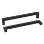 TIRADOR CUADRADO NEGRO 128MM TIRADOR CUADRADO NEGRO 128MM