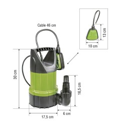 BOMBA DRENAJE HIDROSUB AL-116 400W
