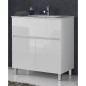 MUEBLE BAÑO+ENCIM 80CM SUELO BLANCO AIRE
