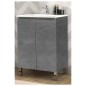 MUEBLE BAÑO+ENCI 60CM SUELO LINE CEMENTO