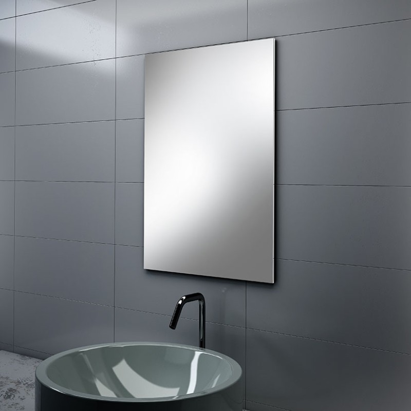 ESPEJO LUNA LISA 100X70CM CANTOS RECTOS