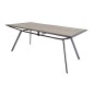 MESA ELBA ACERO 180X100X73CM ANTRACITA