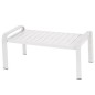 CONJUNTO ALUMINIO 2 SILLONES + SOFÁ + MESA BLANCO