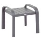 CONJUNTO METÁLICO 2 SILLONES + MESA ANTRACITA