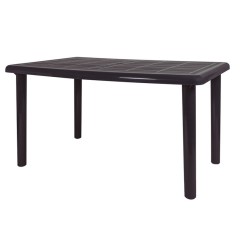 Mesa resina rectangular RESOL Olot Gris volcánico