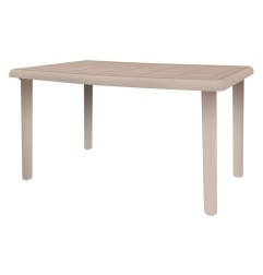 Mesa resina rectangular RESOL Olot Gris Arena