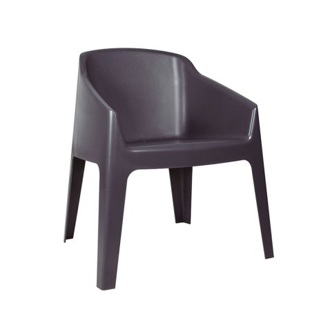 Silla resina RESOL Baku Gris volcánico
