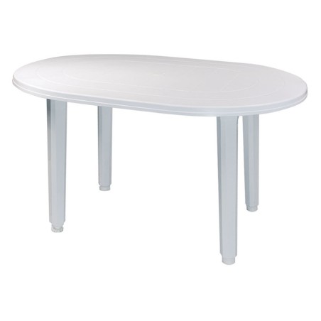 Mesa resina Oval blanca