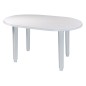 MESA OVAL 130X90CM BLANCO