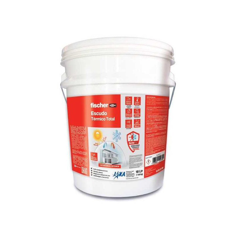 PINTURA TÉRMICA TOTAL FISCHER 18L BLANCO