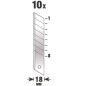 10 RECAMBIOS CÚTER 18MM KWB