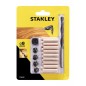 KIT ENSAMBLAR BROCA MADERA 8MM+ESPIGAS STANLEY