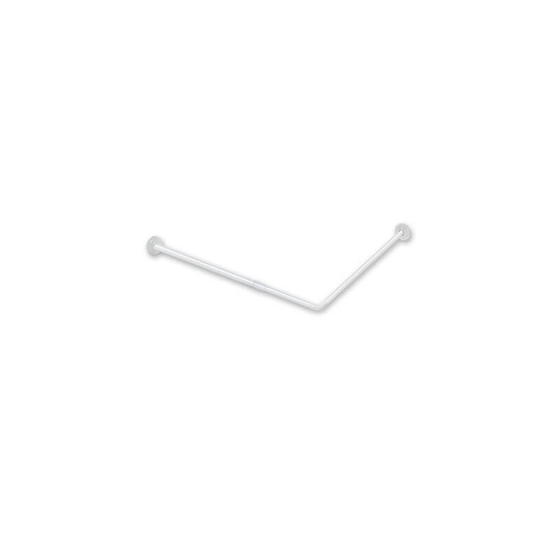 BARRA CORTINA BAÑO CURVA BLANCA 80X94/180CM