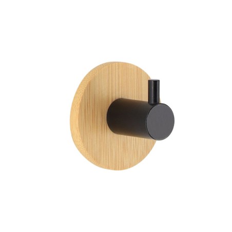 PERCHA SENCILLA SERIE BAMBU/NEGRO