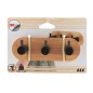 SERIE BAMBU/NEGRO. PERCHA TRIPLE
