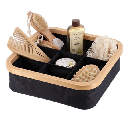 SERIE BAMBU/NEGRO. CESTA PLEG.COMPART.