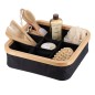 SERIE BAMBU/NEGRO. CESTA PLEG.COMPART.
