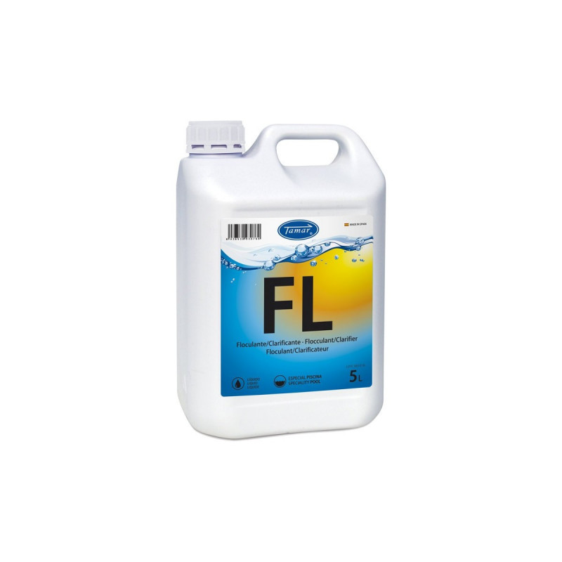 Blue aqua floculante piscinas liquido garrafa 5l