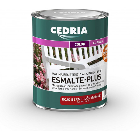 CEDRIA ESMALTE PLUS ROJO BERMELLON 4L