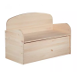 BANCO BAÚL MADERA PINO DECO 90X62X38CM