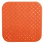 ALFOMBRA BAÑERA CLASSIC 54X54CM. NARANJA