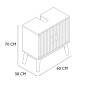 MOBILIARIO KLAUS MUEBLE LAVABO 60X30X70CM