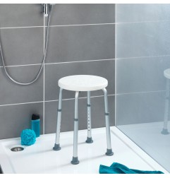 Taburete baño altura regulable WENKO