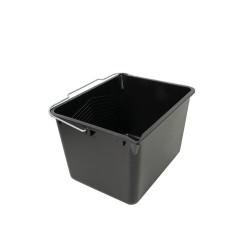 CUBETA PLÁSTICO NEGRA 8L CON ASA