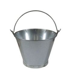 CUBO CONICO HIERRO GALVANIZADO 12" 10L