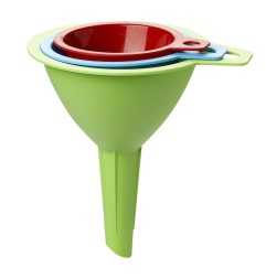 EMBUDO PLASTICO SET 3 UNI. 6,5-8-9,5CM