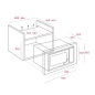 MICROONDAS INTEGRABLE ACERO INOX. TEKA MWE202FI