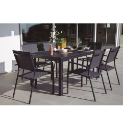 Mesa jardín fija serie Parma