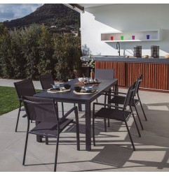 Mesa jardín fija serie Parma