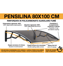 MARQUESINA POLICARBONATO OPACA 96,5X119X28,2CM