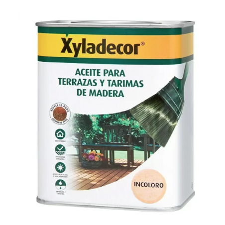 ACEITE TERRAZAS Y TARIMAS INCOLORO XYLADECOR 750ML