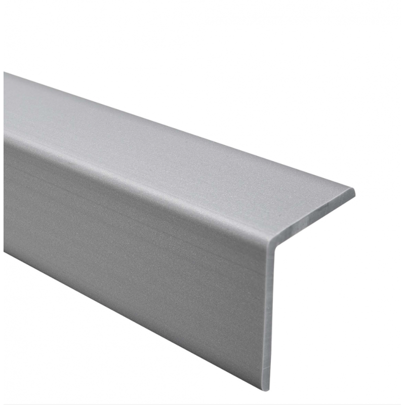 CANTONERA PVC ALUMINIO 25X25X2600MM ADHESIVA