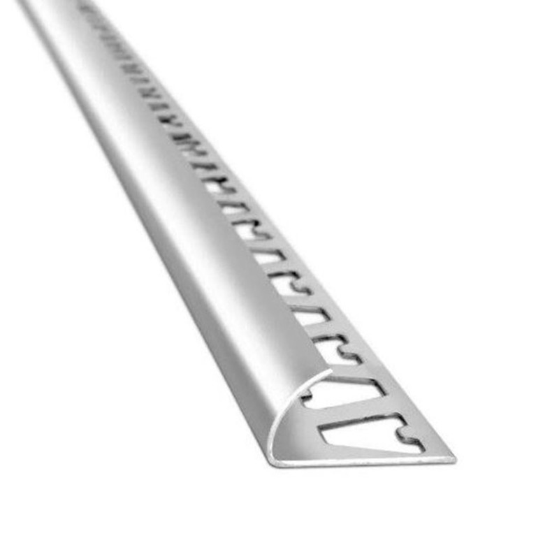 PERFIL ALUMIN SATINADO REDONDO 10MM 2.5M