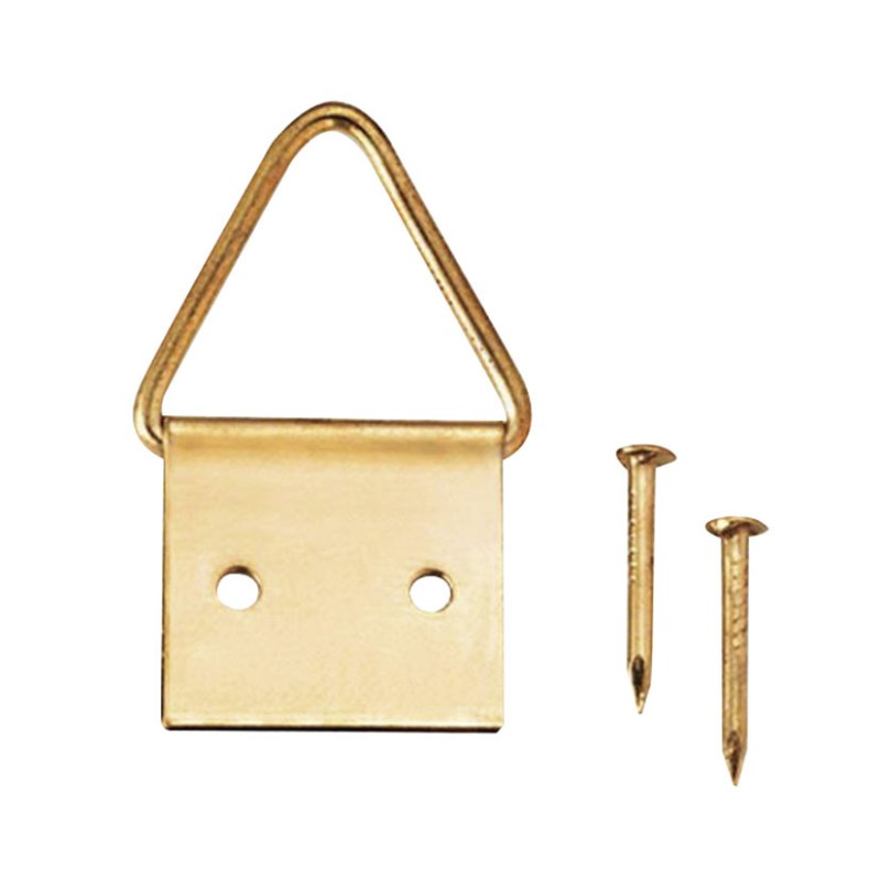 CUELGACUADROS LATÓN 10X10MM 10 UNIDADES