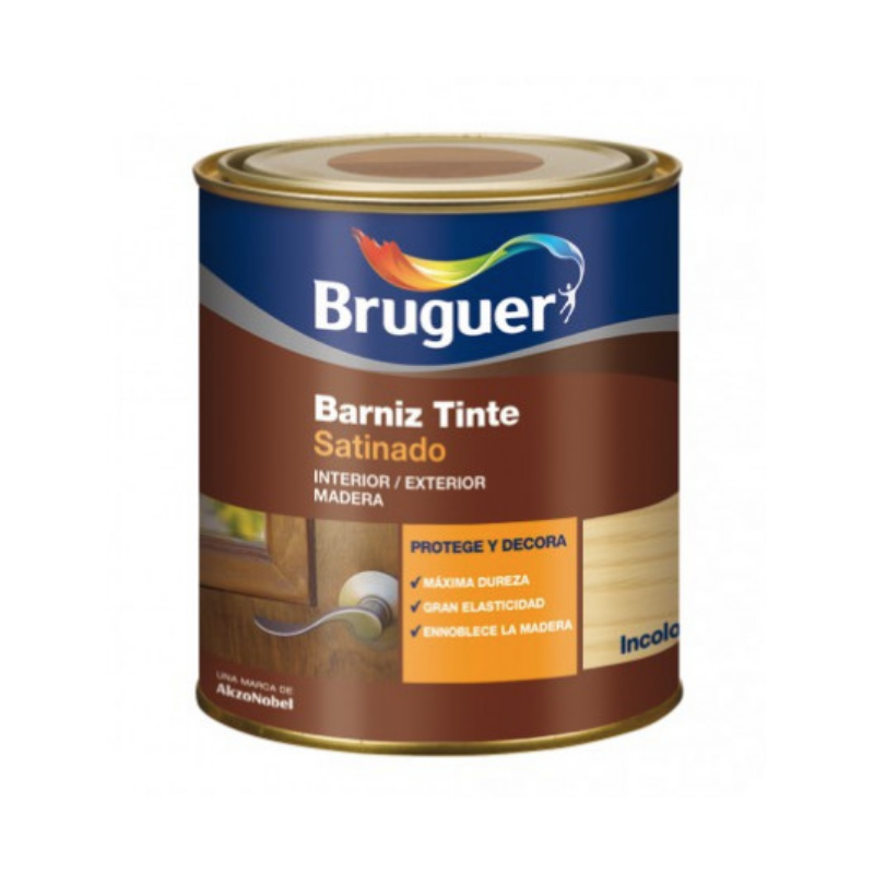 BARNIZ INCOLORO SATINADO BRUGUER 4L