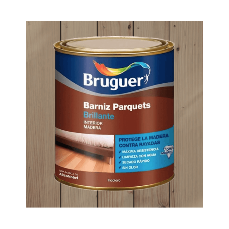 BARNIZ PARQUET INCOLORO BRILLANTE BRUGUER 4L