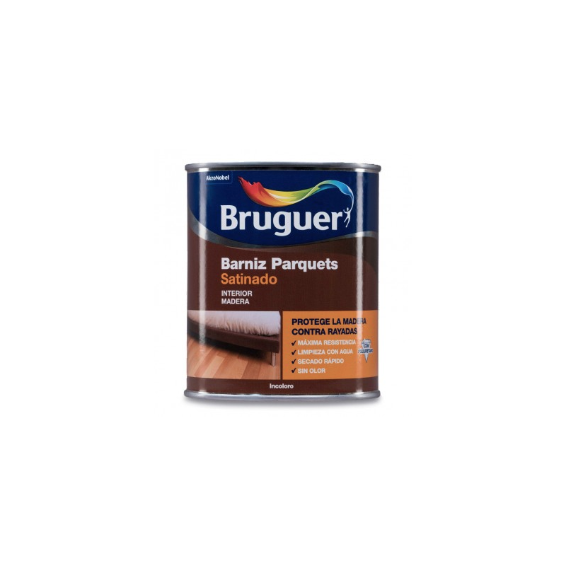 BARNIZ PARQUET INCOLORO SATINADO BRUGUER 4L