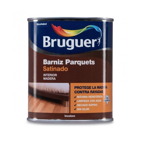 BARNIZ PARQUET INCOLORO SATINADO BRUGUER 4L