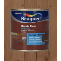 BARNIZ TINTE BRILLANTE CASTAÑO BRUGUER 750ML