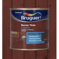 BARNIZ TINTE BRILLANTE CAOBA BRUGUER 750ML