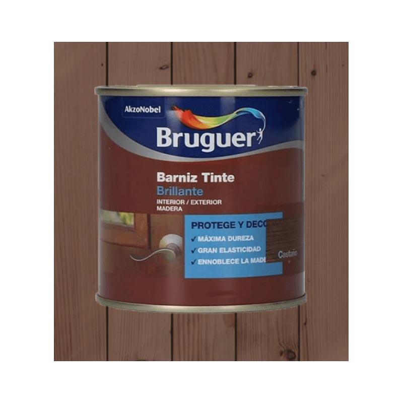 BARNIZ TINTE BRILLANTE NOGAL BRUGUER 750ML