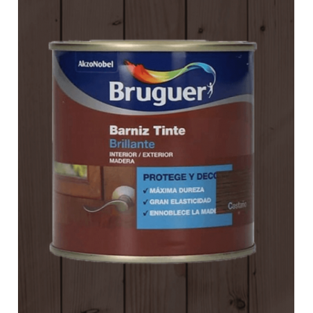 BARNIZ TINTE BRILLANTE WENGUE BRUGUER 250ML