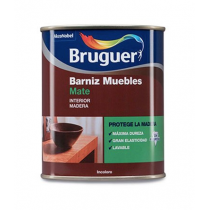 BARNIZ MUEBLES MATE INCOLORO BRUGUER 4L