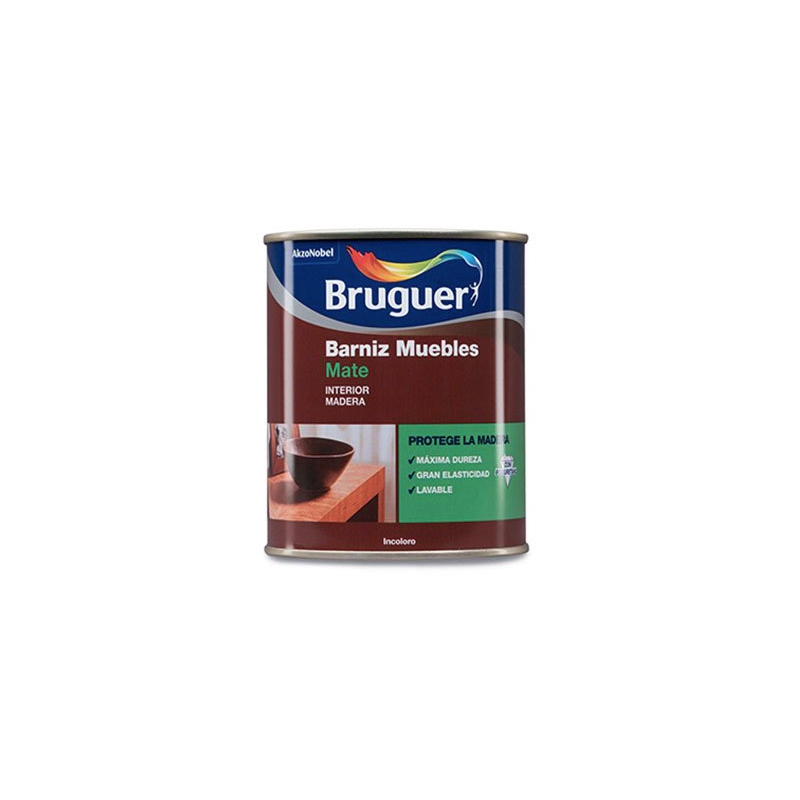 BARNIZ MUEBLES MATE INCOLORO BRUGUER 4L